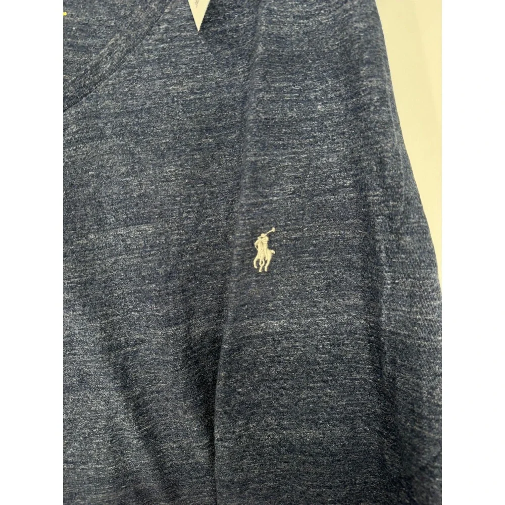 Polo Ralph Lauren T Shirt 3XL Big 3XB Navy Pony Logo Short Sleeve V Neck Tee